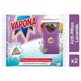 VAPONA Anti-Mot Cassette Lavendelgeur – 2 Stuks | Effectieve Mottenbescherming